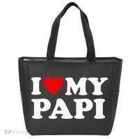 I Love My Papi Tote Bag thumb 0