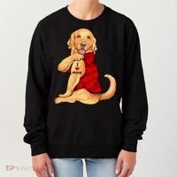 I Love Mom Funny Golden Retriever Women's Sweatshirt thumb 0