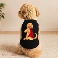 I Love Mom Funny Golden Retriever Doggie Tank thumb 2