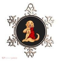 I Love Mom Funny Golden Retriever Ornament thumb 0