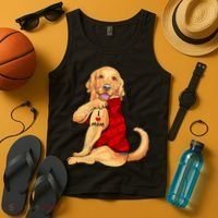 I Love Mom Funny Golden Retriever Tank Top thumb 4