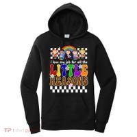 I Love My Job For All The Little Reasons Elementary Teacher Women's Hoodie thumb 0