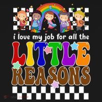I Love My Job For All The Little Reasons Elementary Teacher Women's Hoodie thumb 2
