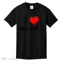 I Love My Dad TShirtCute I Love My Dad Kids T-Shirt thumb 0