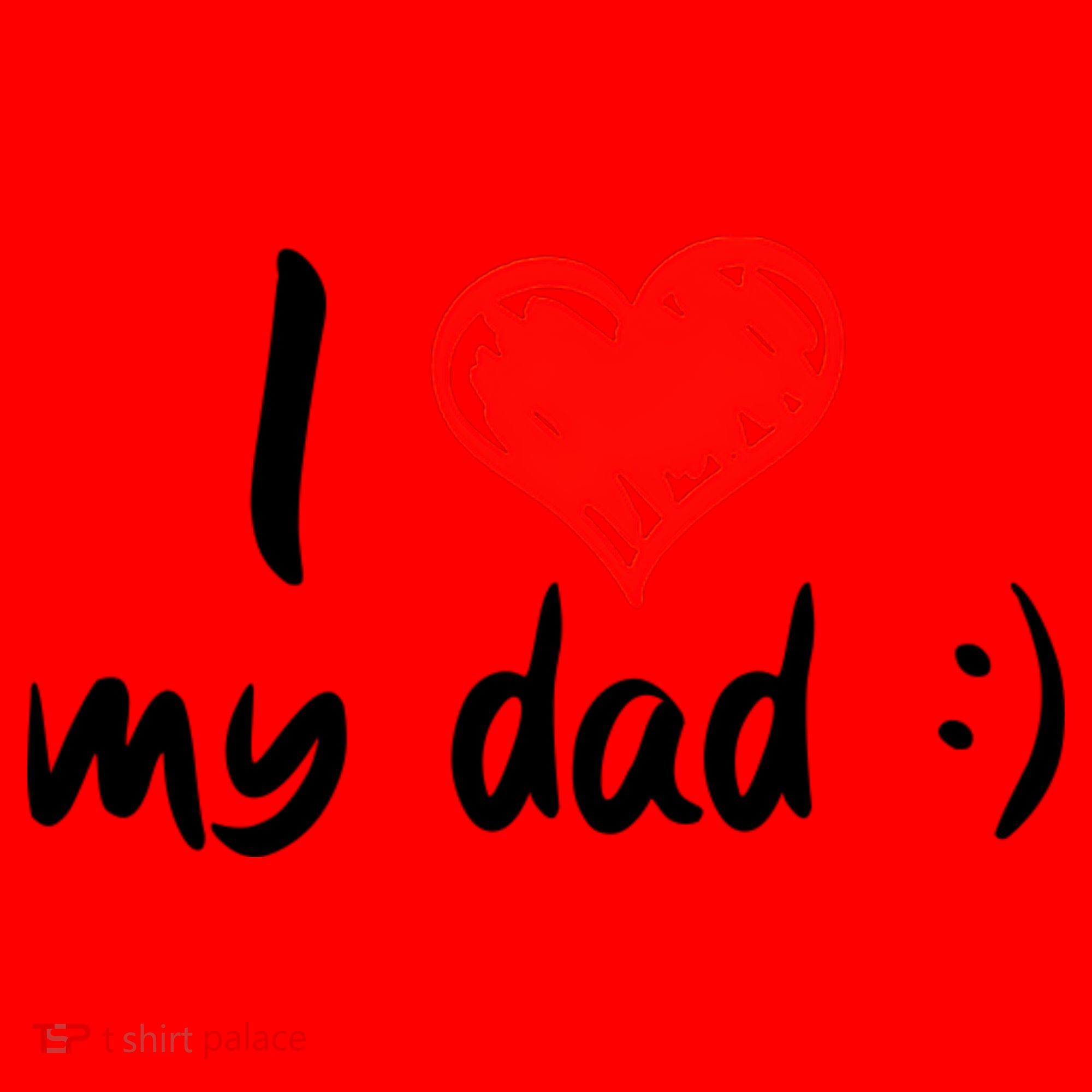 I Love My Dad TShirtCute I Love My Dad Santa Hat