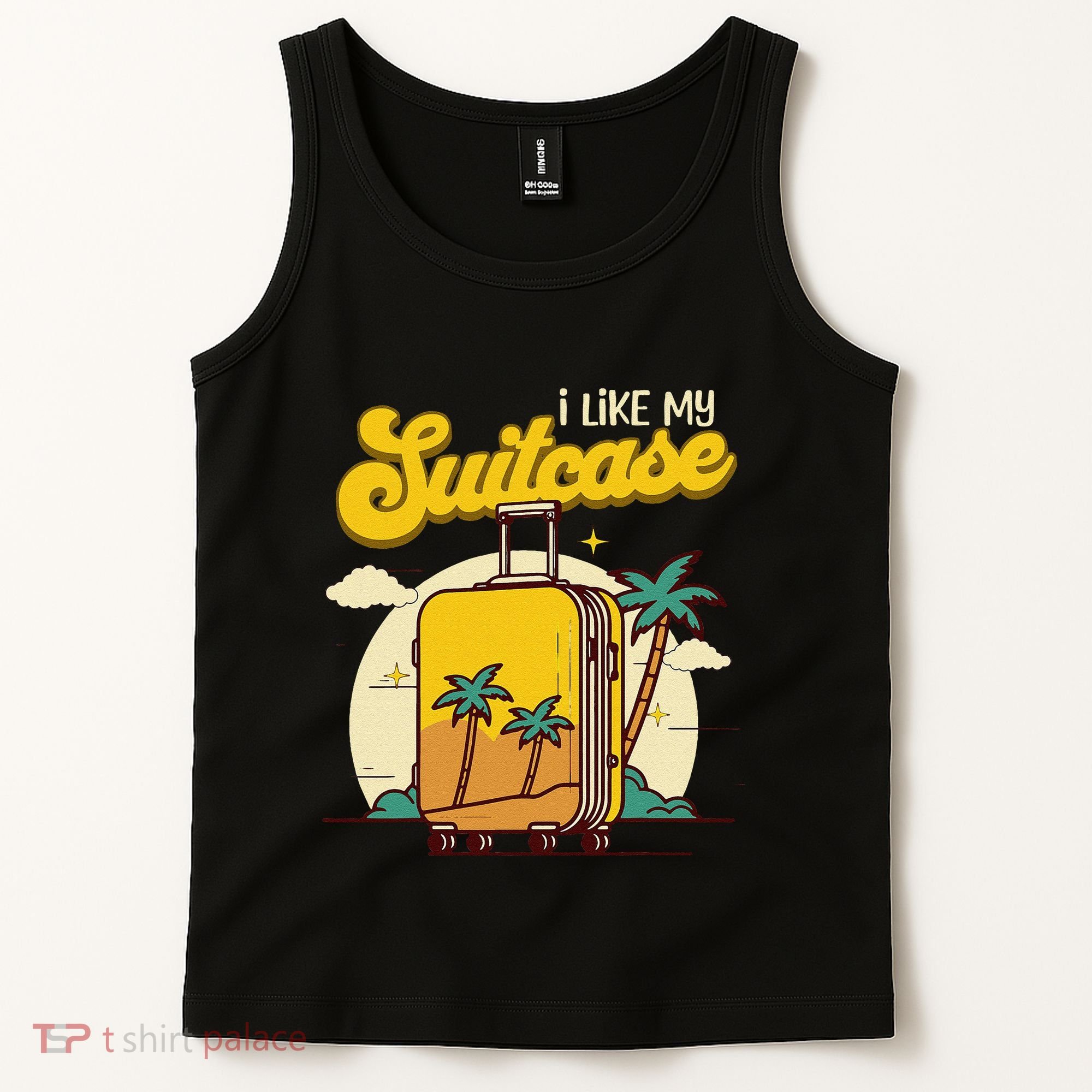 I Like My Suitcase Funny Sootcase Viral Meme Travel Tank Top