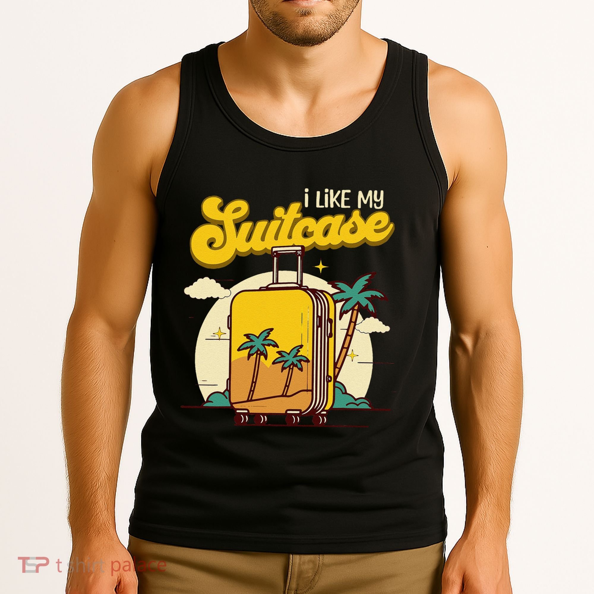 I Like My Suitcase Funny Sootcase Viral Meme Travel Tank Top
