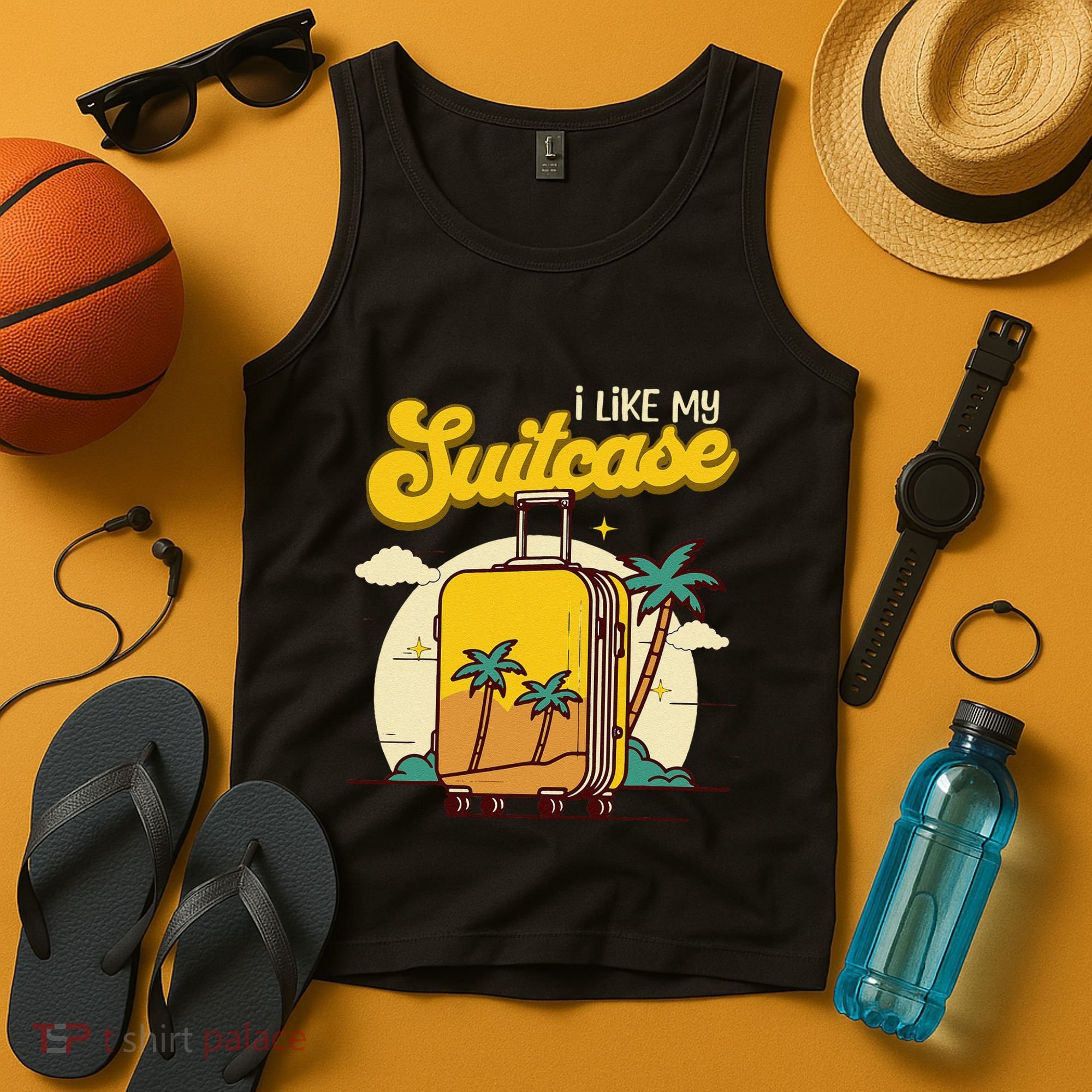 I Like My Suitcase Funny Sootcase Viral Meme Travel Tank Top