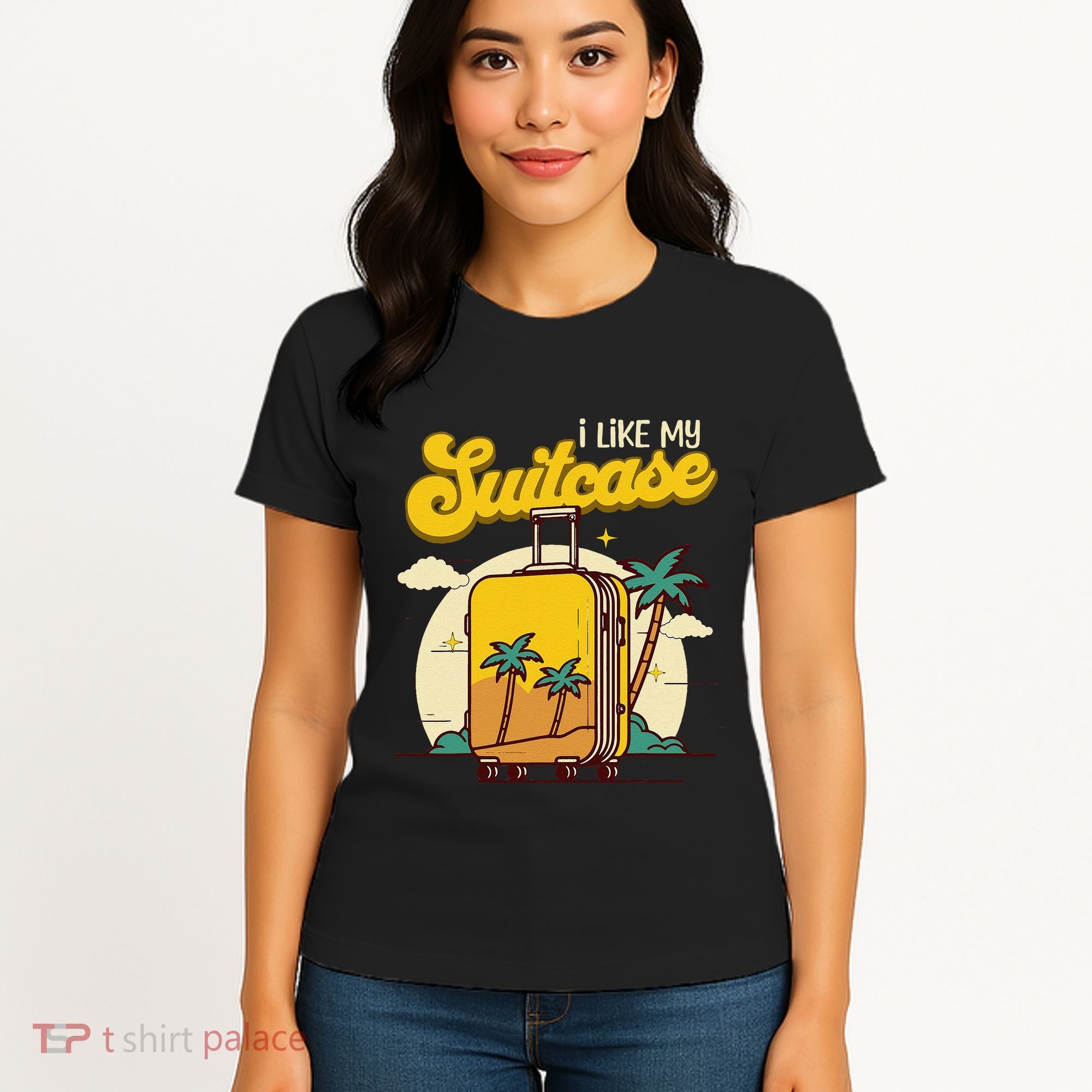 I Like My Suitcase Funny Sootcase Viral Meme Travel Women's T-Shirt