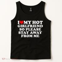 I Love My Girlfriend I Love My Hot Girlfriend So Stay Away Tank Top thumb 2