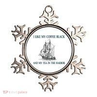 I Like My Coffee Black And Tea In The Harbor Ornament thumb 0