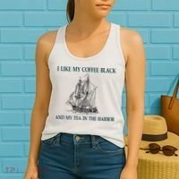 I Like My Coffee Black And Tea In The Harbor Women's Tank Top thumb 2