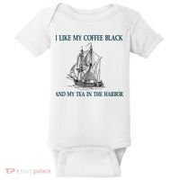 I Like My Coffee Black And Tea In The Harbor Baby Bodysuit thumb 0