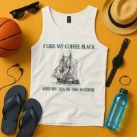 I Like My Coffee Black And Tea In The Harbor Tank Top thumb 4
