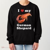 I Love My German Shepard Lobster Women's Sweatshirt thumb 0