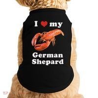 I Love My German Shepard Lobster Doggie Tank thumb 0