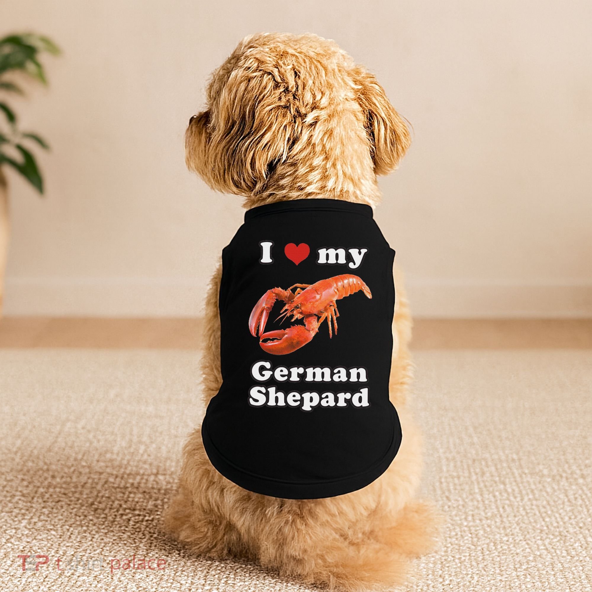 I Love My German Shepard Lobster Doggie Tank
