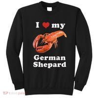 I Love My German Shepard Lobster Sweatshirt thumb 0