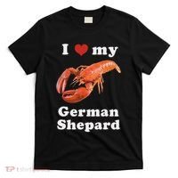 I Love My German Shepard Lobster T-Shirt thumb 0