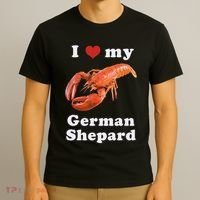 I Love My German Shepard Lobster T-Shirt thumb 3