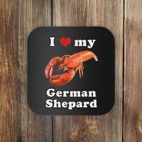 I Love My German Shepard Lobster Coaster thumb 0