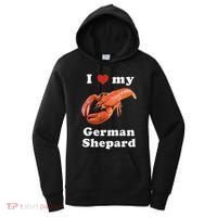 I Love My German Shepard Lobster Women's Hoodie thumb 0
