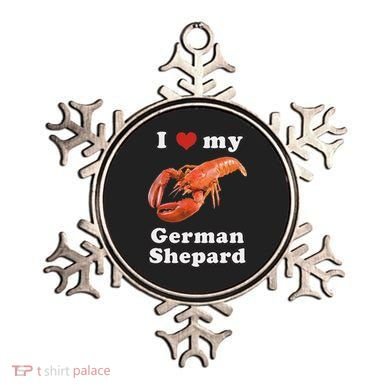 I Love My German Shepard Lobster Ornament