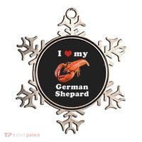 I Love My German Shepard Lobster Ornament thumb 0