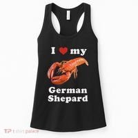 I Love My German Shepard Lobster Women's Tank Top thumb 0