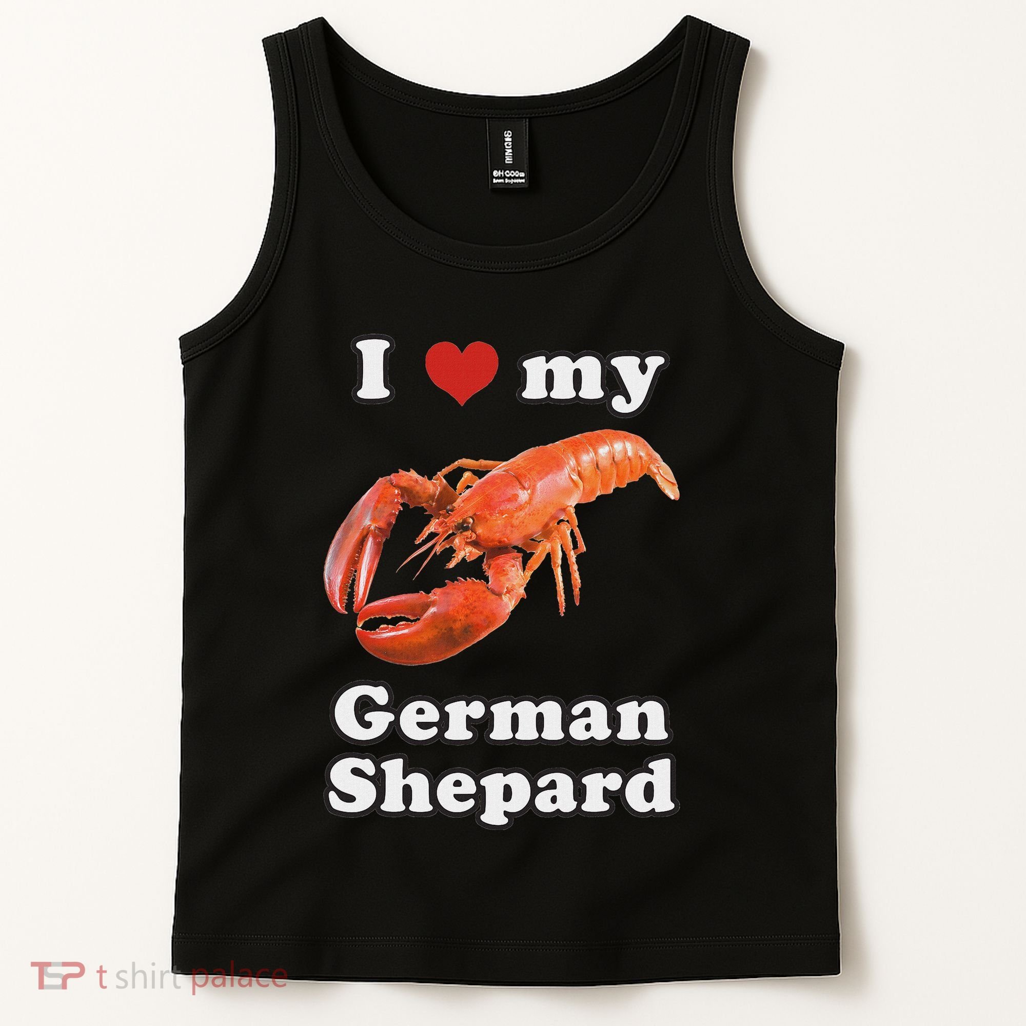 I Love My German Shepard Lobster Tank Top