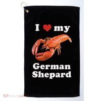 I Love My German Shepard Lobster Golf Towel thumb 0