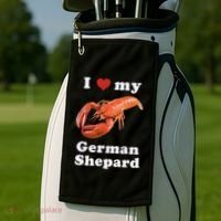 I Love My German Shepard Lobster Golf Towel thumb 2