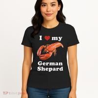 I Love My German Shepard Lobster Women's T-Shirt thumb 4