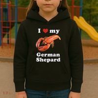 I Love My German Shepard Lobster Kids Hoodie thumb 3