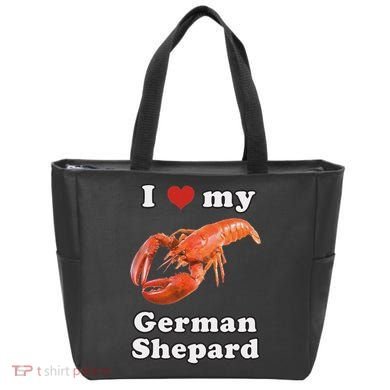 I Love My German Shepard Lobster Tote Bag
