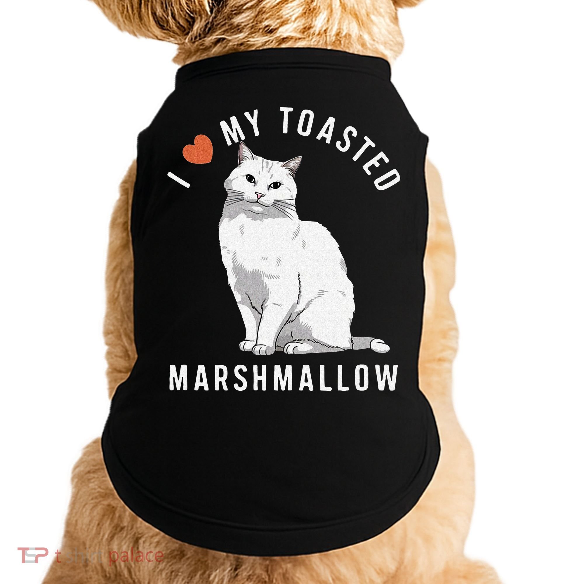 I Love My Toasted Marshmallow Flame Point Siamese Cat Doggie Tank