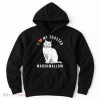 I Love My Toasted Marshmallow Flame Point Siamese Cat Hoodie thumb 0