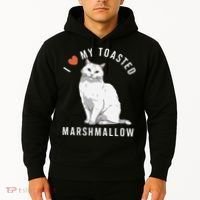 I Love My Toasted Marshmallow Flame Point Siamese Cat Hoodie thumb 2