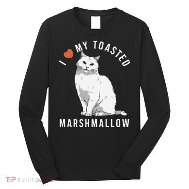 I Love My Toasted Marshmallow Flame Point Siamese Cat Long Sleeve Shirt