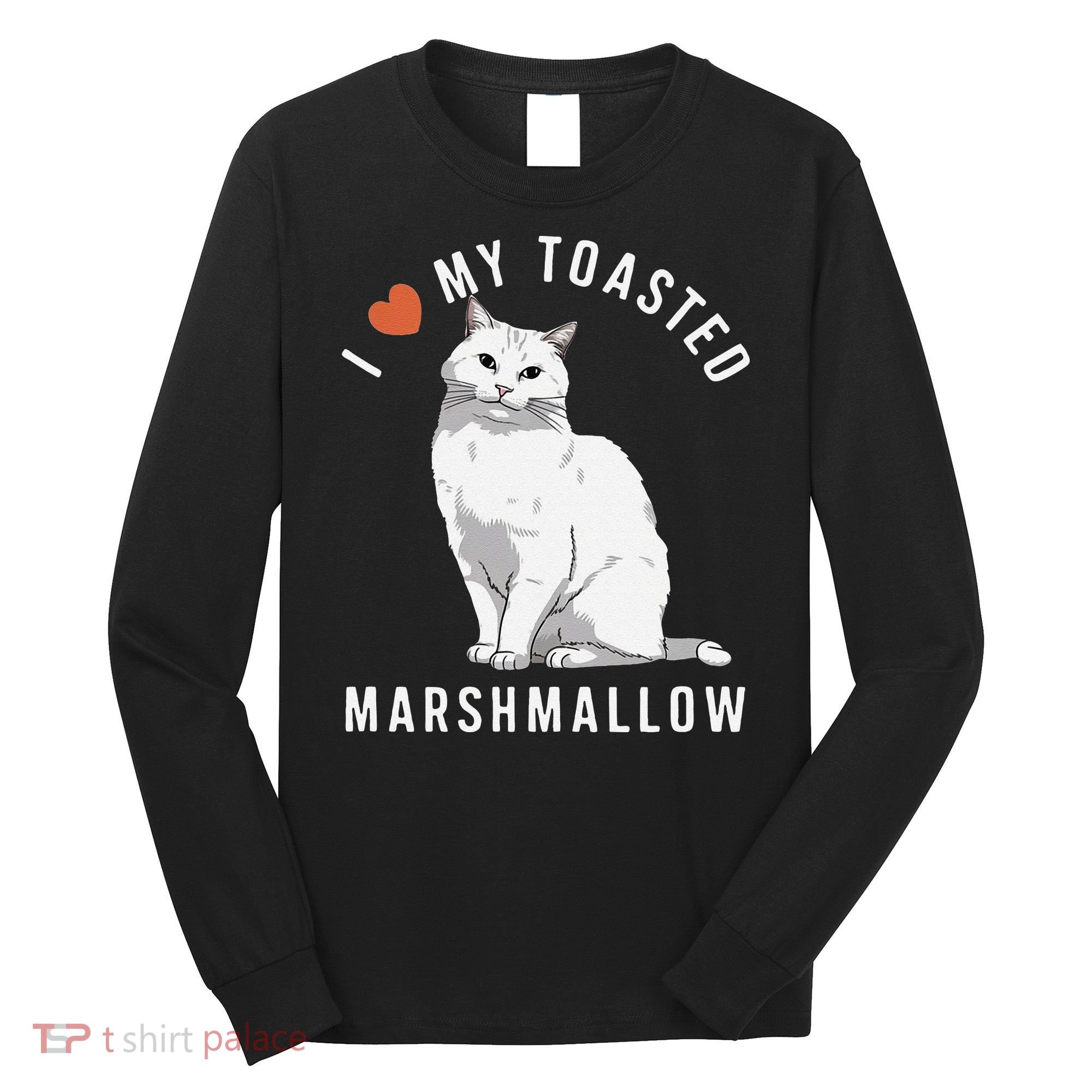 I Love My Toasted Marshmallow Flame Point Siamese Cat Long Sleeve Shirt