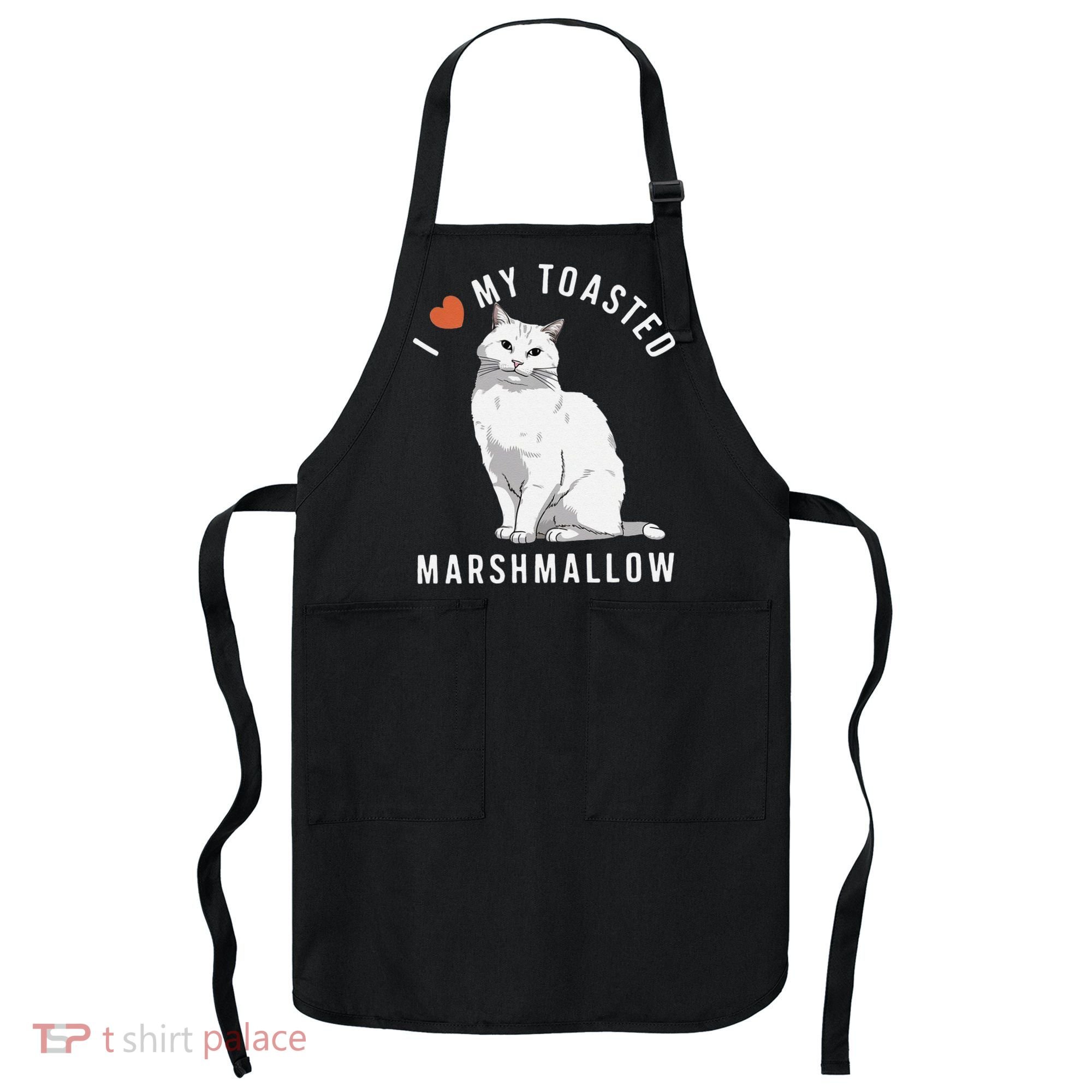 I Love My Toasted Marshmallow Flame Point Siamese Cat Apron