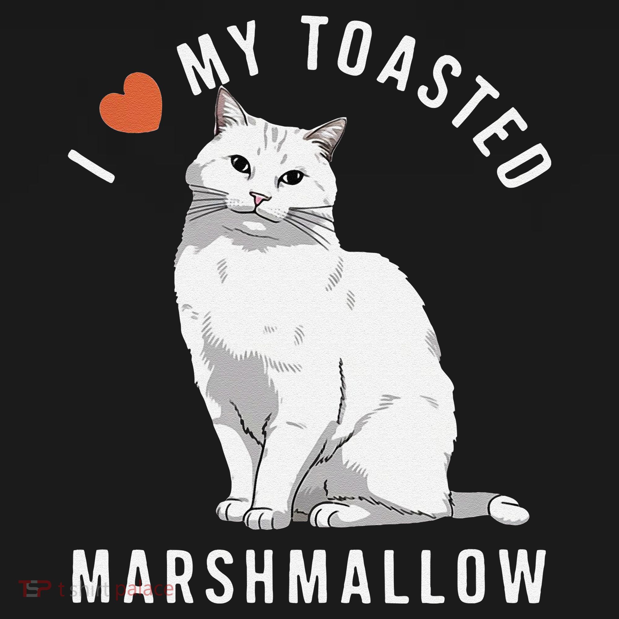I Love My Toasted Marshmallow Flame Point Siamese Cat Sweatshirt