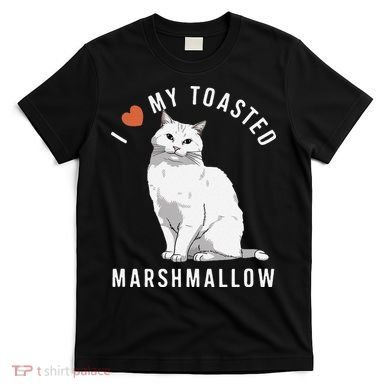 I Love My Toasted Marshmallow Flame Point Siamese Cat T-Shirt
