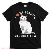 I Love My Toasted Marshmallow Flame Point Siamese Cat T-Shirt thumb 0