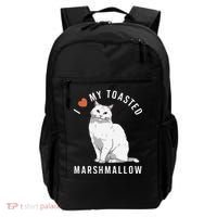 I Love My Toasted Marshmallow Flame Point Siamese Cat Backpack thumb 0