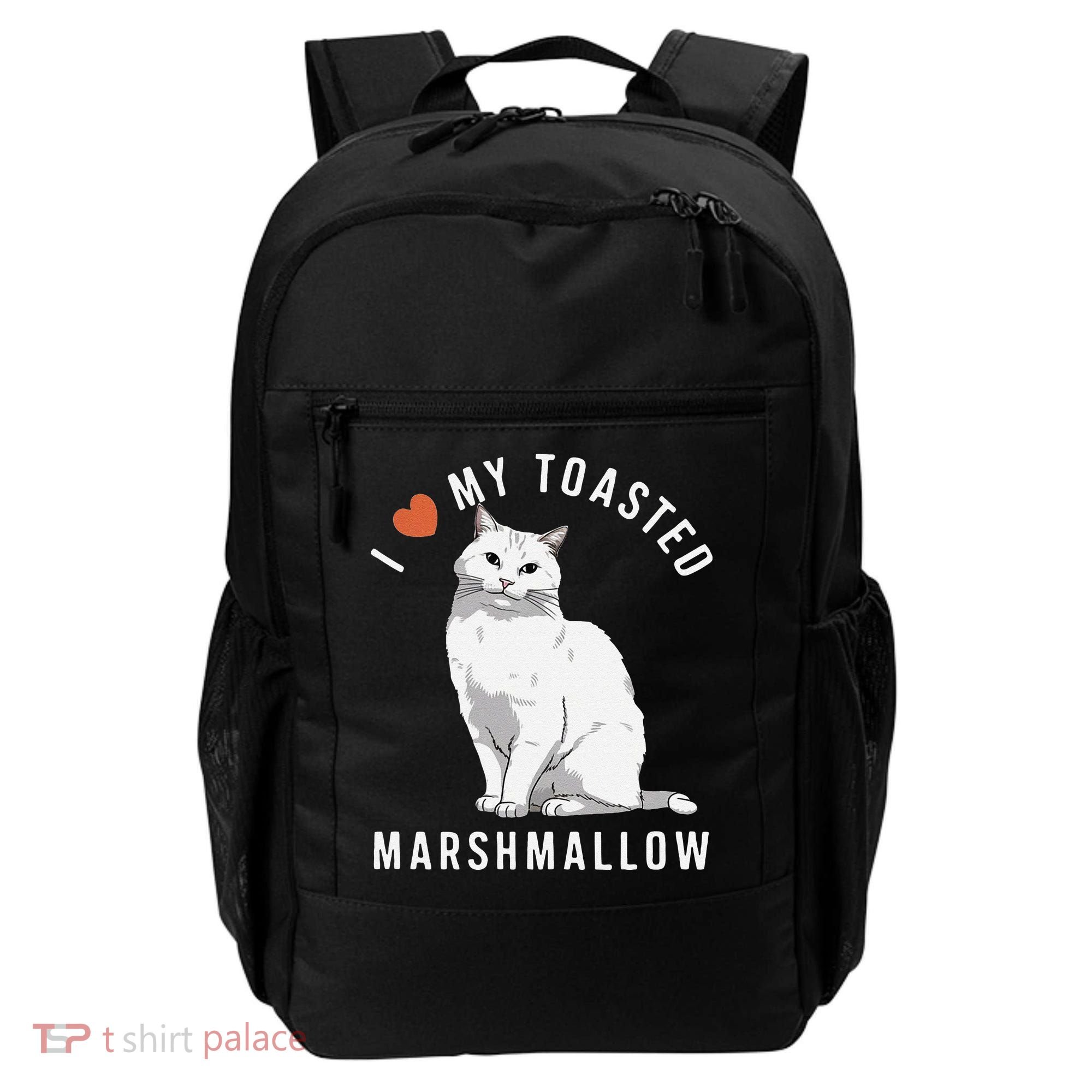 I Love My Toasted Marshmallow Flame Point Siamese Cat Backpack