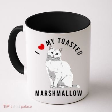 I Love My Toasted Marshmallow Flame Point Siamese Cat Coffee Mug