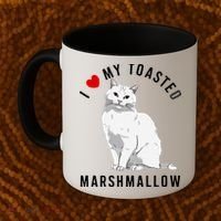 I Love My Toasted Marshmallow Flame Point Siamese Cat Coffee Mug thumb 2