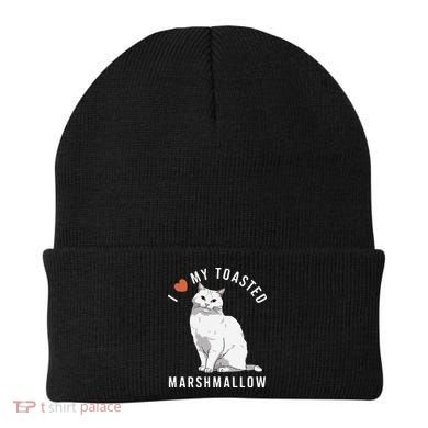 I Love My Toasted Marshmallow Flame Point Siamese Cat Beanie