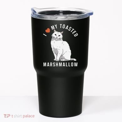 I Love My Toasted Marshmallow Flame Point Siamese Cat Tumbler